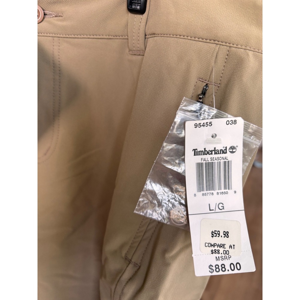 Timberland Womens Active Pant Soft Shell Tan Hiking Trousers Water Repellent L - Picture 5 of 5